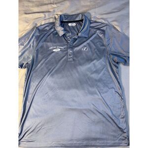 Ontour Men's Hommes Polo Shirts Men's XL Black Century Motors Short Sleeve‎ Slit